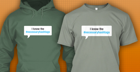 Necessary Hashtags by Techdirt on Teespring